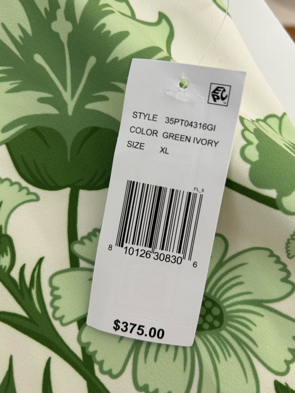 Mestiza New York Adria Green Ivory Floral Pocketed Midi Column Dress NWT - Picture 9 of 15